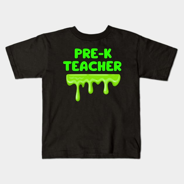 Pre-k teacher aliens Kids T-Shirt by hnueng111